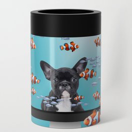 French Bulldog - Computer Screen Clownfishes Can Cooler