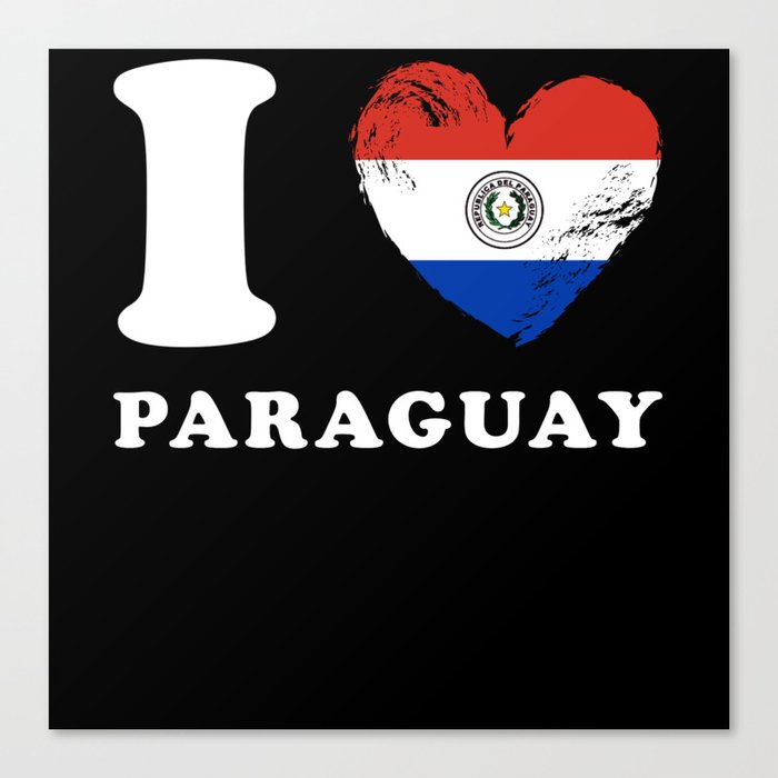 I Love Paraguay Canvas Print