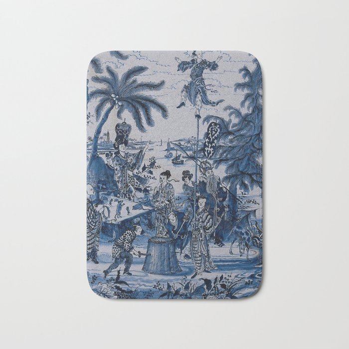 17th Century Delftware Chinoiserie Bath Mat