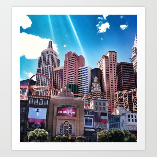 Las Vegas New York New York.! Art Print