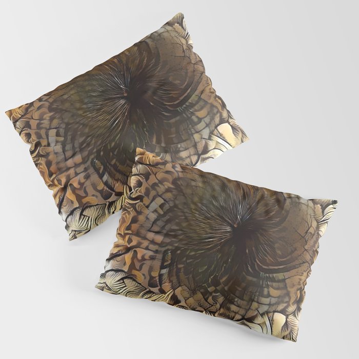 Watercolor Tiger Sunflower Elegant Collection Pillow Sham
