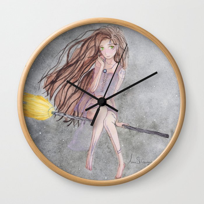 Evil Eye Witch Wall Clock