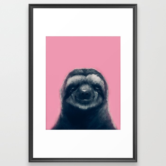 Sloth #1 Framed Art Print