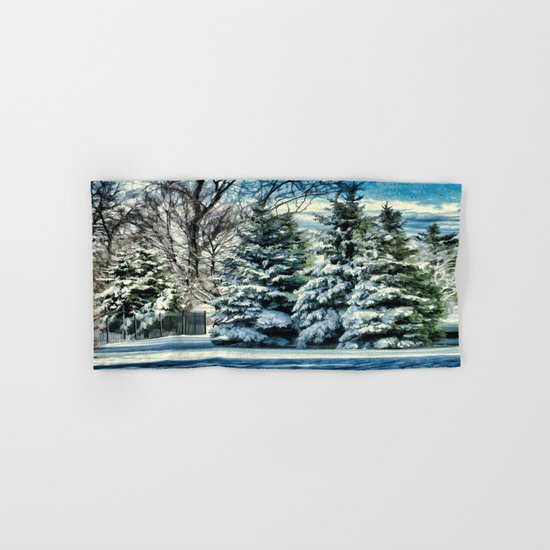 Winter In New England Hand & Bath Towel