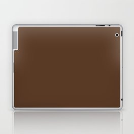 DEEP COFFEE COLOR. Rich Brown Plain Pattern Laptop Skin