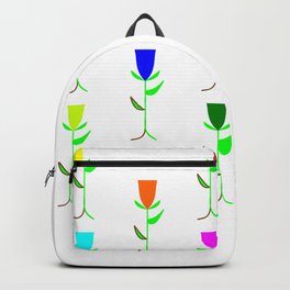 Bellsprout Plant Ryu4hd Backpack | Summer, Flowers, Floral, Sprout, Flower, Botanical, Ryu4Hd, Graphicdesign, Cacti, Pattern 
