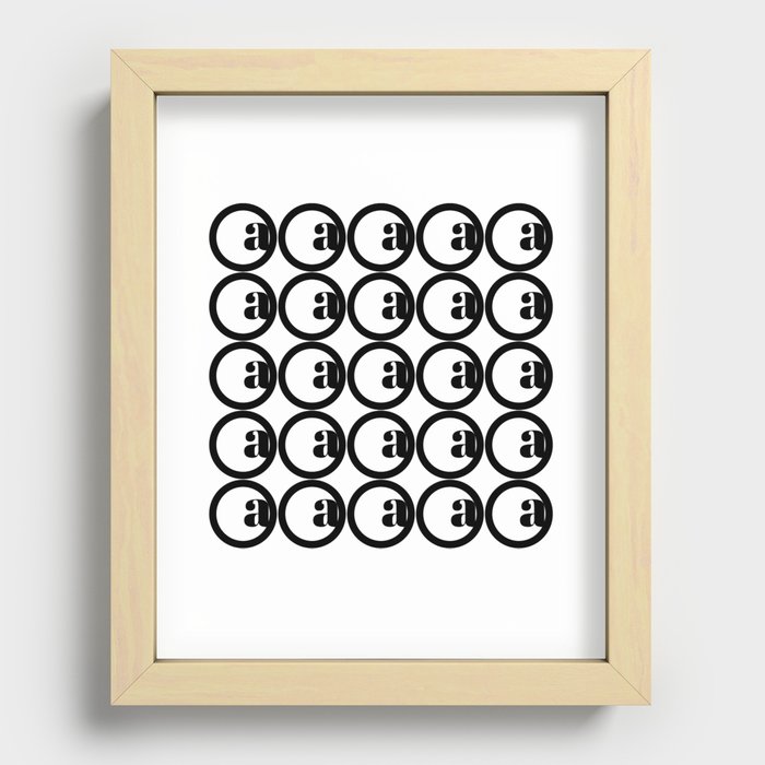 The A Pattern Recessed Framed Print