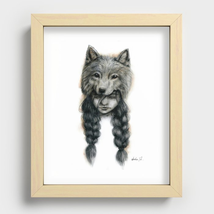 Wolf Cap Recessed Framed Print