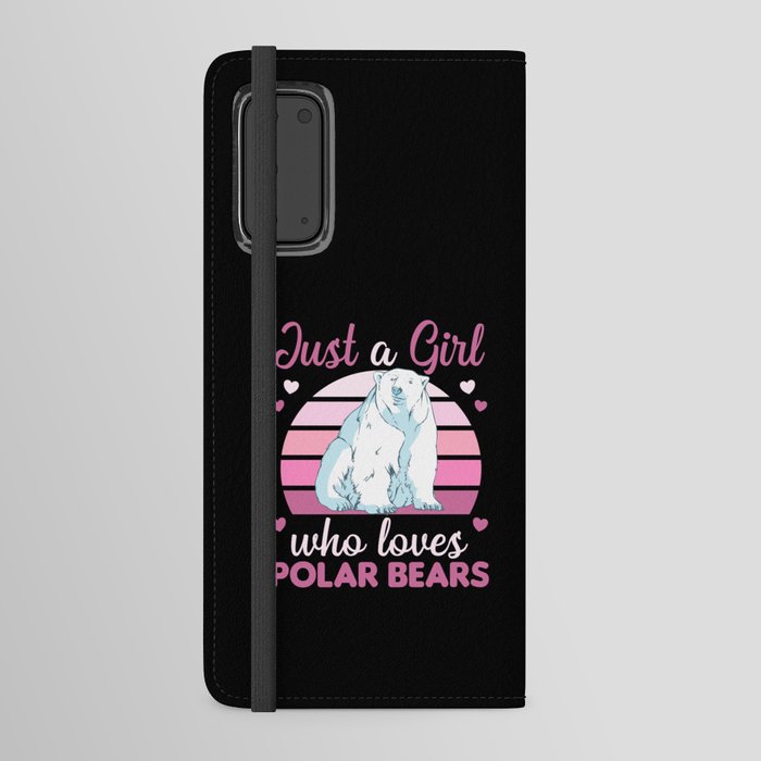 Just A Girl Who Loves Polar Bears - Cute Polar Android Wallet Case