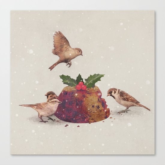 Christmas Pudding Raid Canvas Print