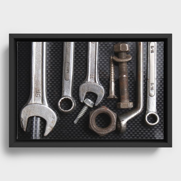 Tool Bench Framed Canvas