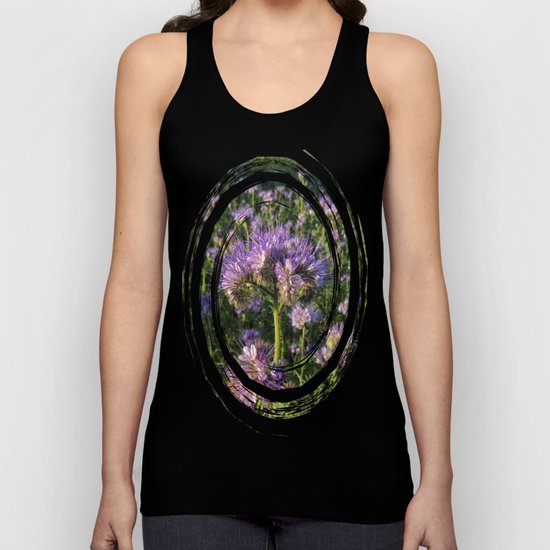 Blue flowers Unisex Tank Top