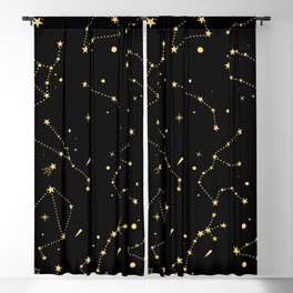 Zodiac Constellations Blackout Curtain