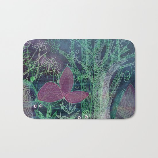 misty forest Bath Mat