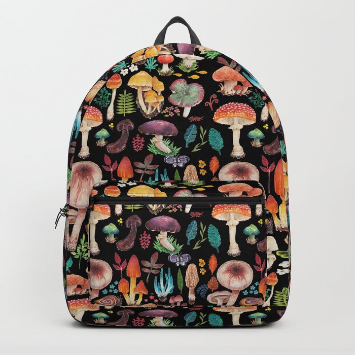 Mushroom heart Rucksack | Gemälde, Aquarell, Illustration, Pilz, Fungus, Natur, Wild, Posion, Cute, Pflanze