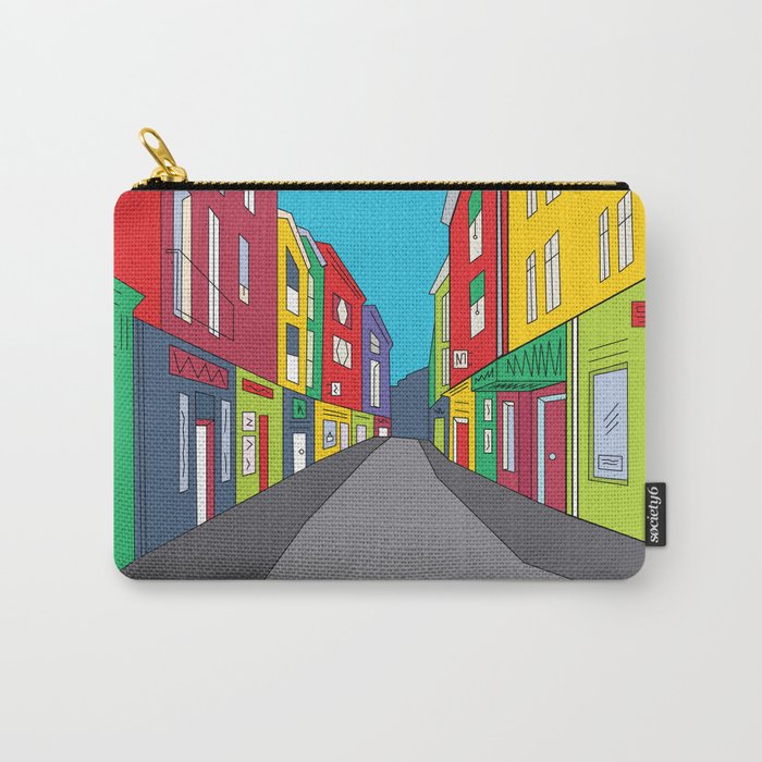 Narrow Shopping Street Carry-All Pouch