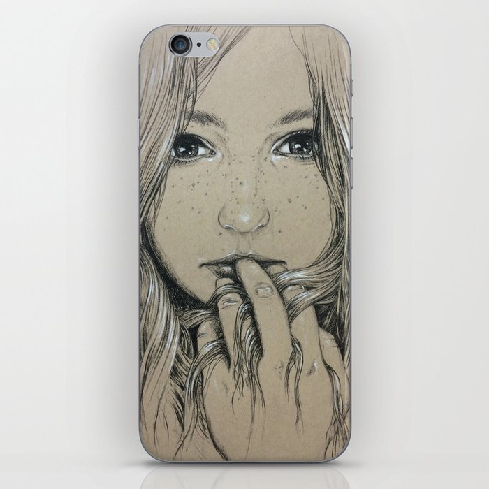 Girl with Freckles iPhone Skin