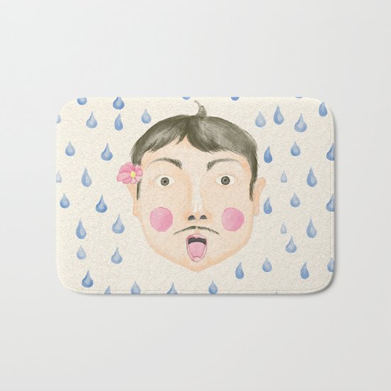Caught in the Rain Bath Mat