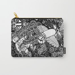 Artifiction Black and White Carry-All Pouch