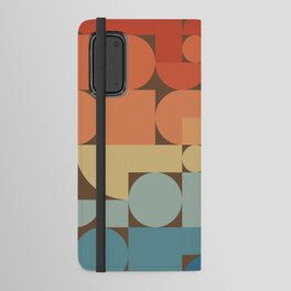 Retro Geometric Abstract Art 70s 2 Android Wallet Case