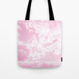 Fabolous Sun And The Clouds Pink Light 3 Tote Bag