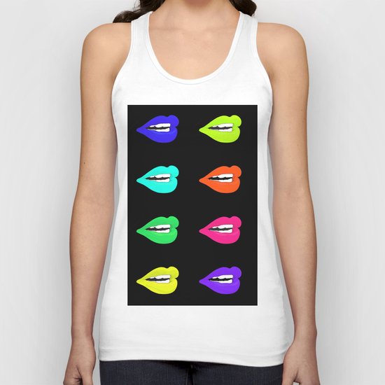 Lips Unisex Tank Top