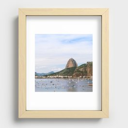 Brazil Photography - Tons Of Boats By The Town's Shore Recessed Framed Print