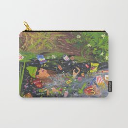 Ophelia Except It's Me Just Vibing Carry-All Pouch | Painting, Acrylic 
