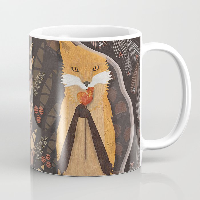 Fox and candy bird Coffee Mug