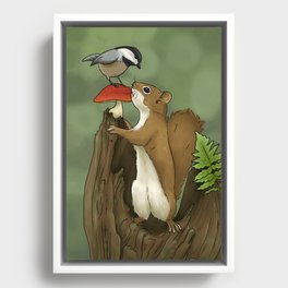 Forest friends Framed Canvas