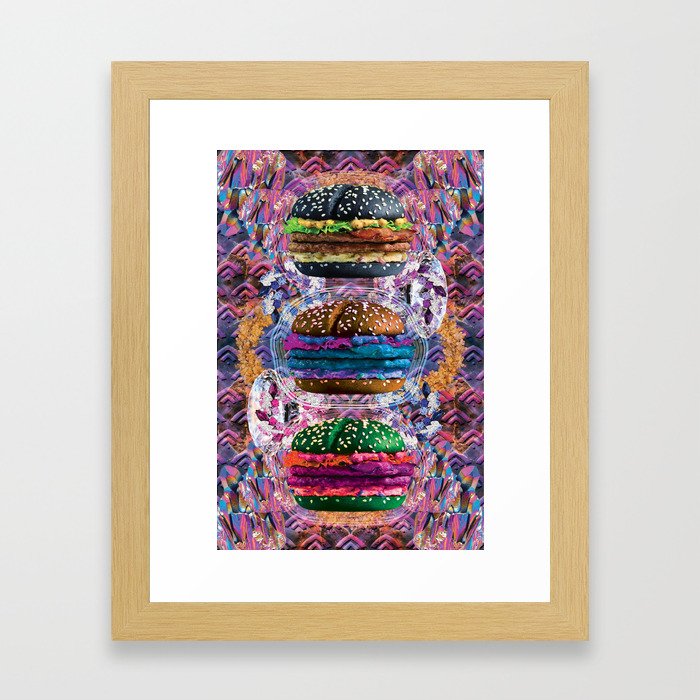 black burger doom zone Framed Art Print