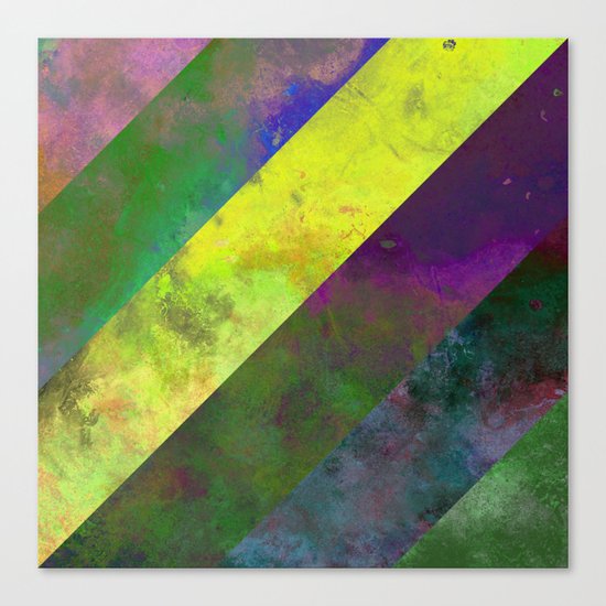 45 Degrees - Abstract, textured, diagonal stripes Canvas Print