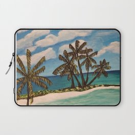 Beach and Palm trees Laptop Sleeve