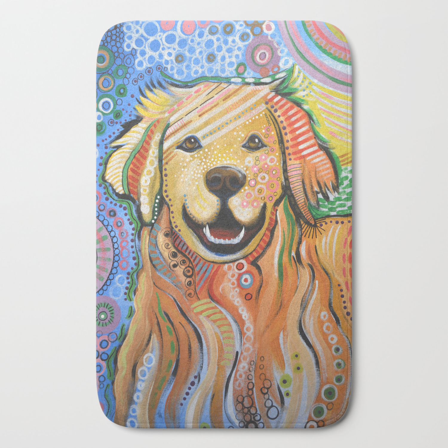 Max Abstract Dog Art Golden Retriever Original Animal