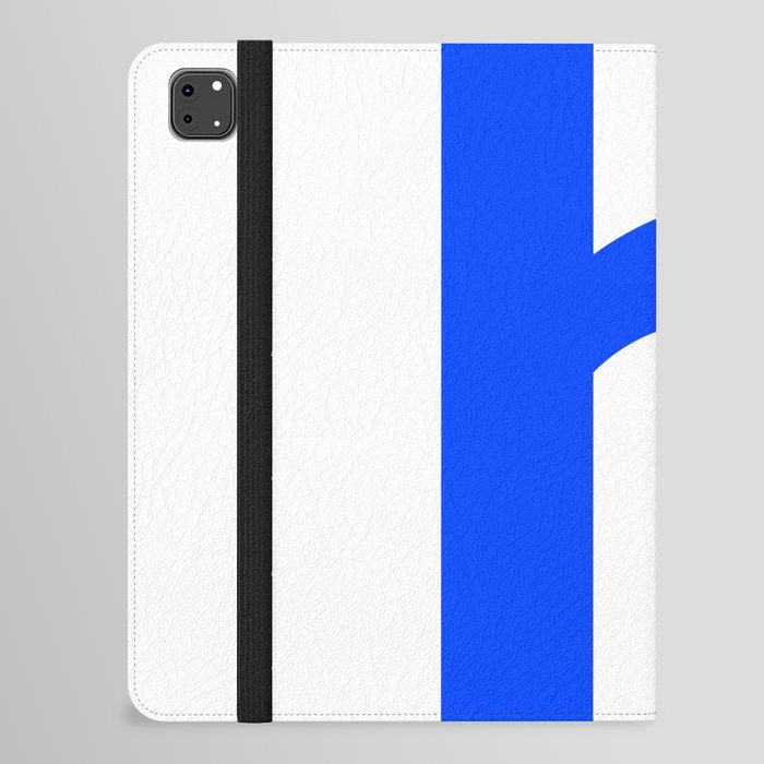 letter H (Blue & White) iPad Folio Case