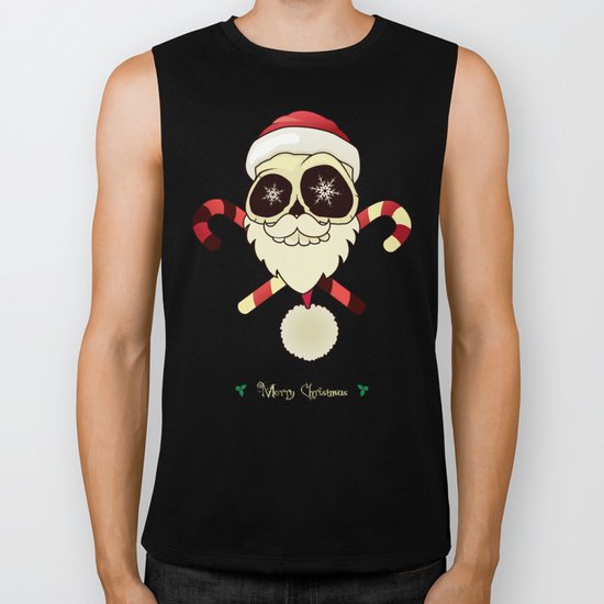Santa skull Biker Tank