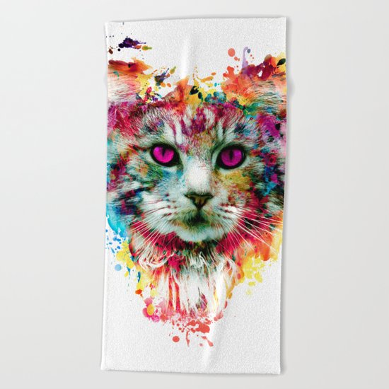 Cat II Beach Towel