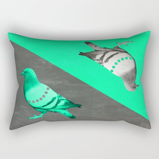 Pigeon's reflexion Rectangular Pillow