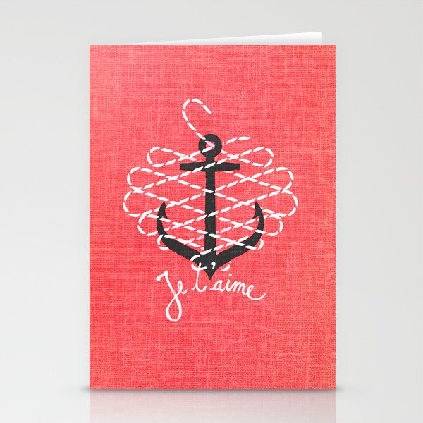 Je t'aime Stationery Cards