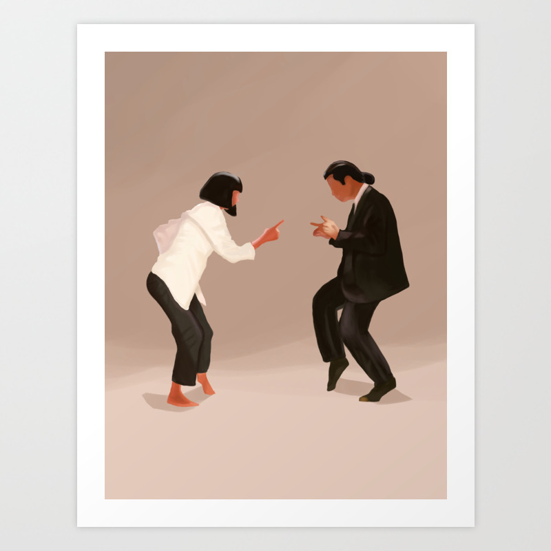 Pulp Fiction Twist Art Print By Waveyjane Society6