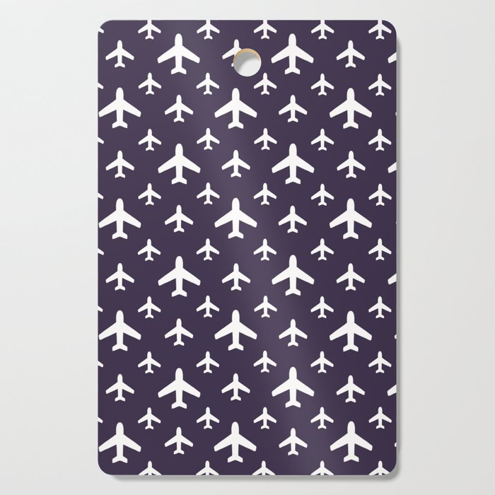 Purple/White Plane Cutting Board
