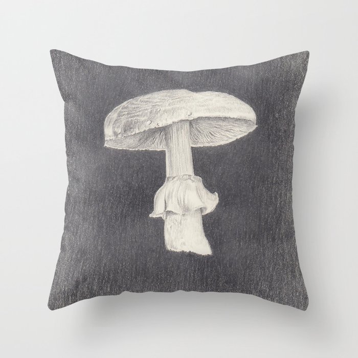 Things could change quickly Horse mushroom Throw Pillow