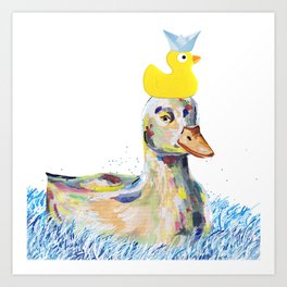 Never enough of ducks! Art Print