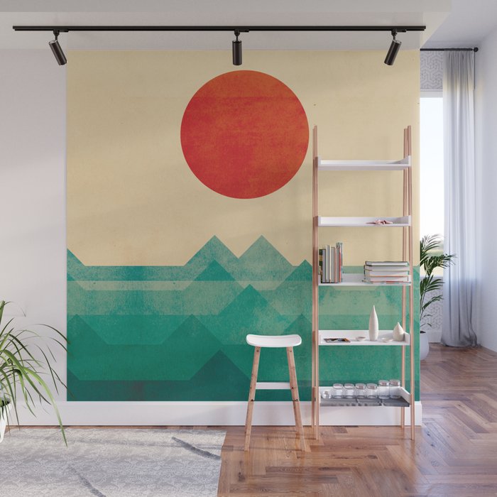 The ocean, the sea, the wave Wall Mural