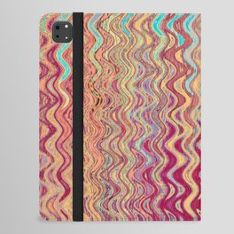Colorful Wavy Lines iPad Folio Case