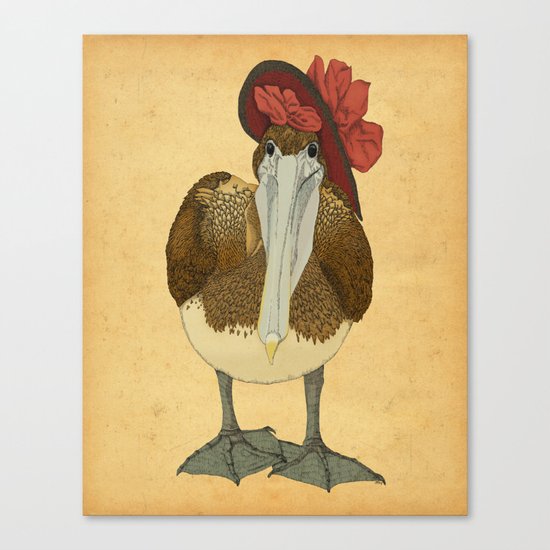 Plumpkin Ploshkin Pelican Jill Canvas Print
