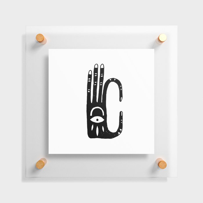 Eye Hand Floating Acrylic Print