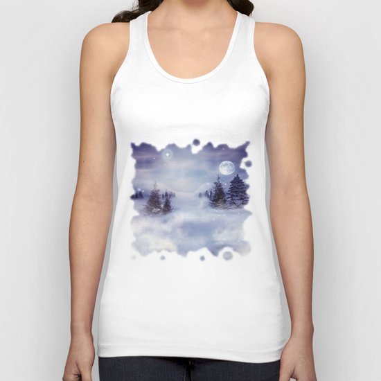 Winter Night Unisex Tank Top