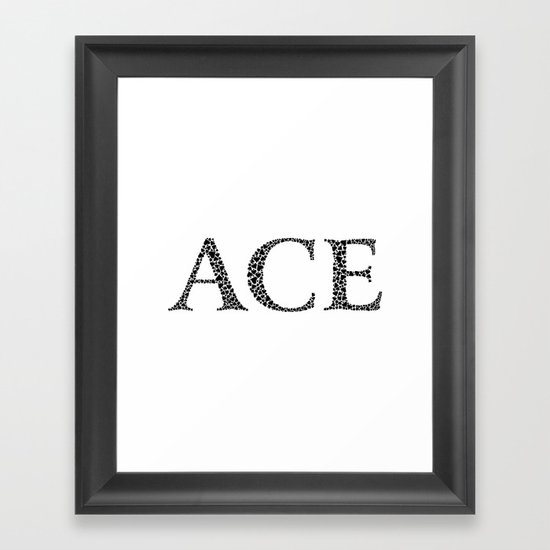 Ace of Spades Framed Art Print