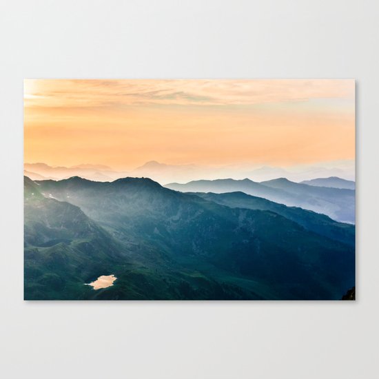 Early Morning Mountains Canvas Print